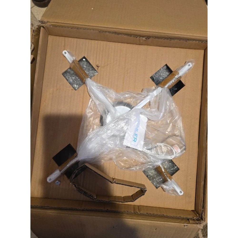 Kichler Semi‎ Flush Linnen 3 Light Fixture.